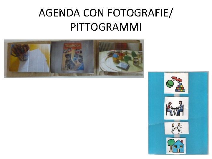AGENDA CON FOTOGRAFIE/ PITTOGRAMMI 