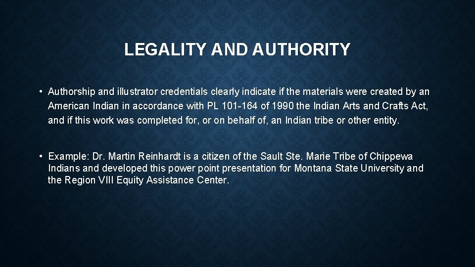 LEGALITY AND AUTHORITY • Authorship and illustrator credentials clearly indicate if the materials were