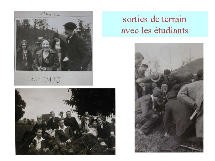 sorties de terrain avec les étudiants sorties de terrain avec les étudiants