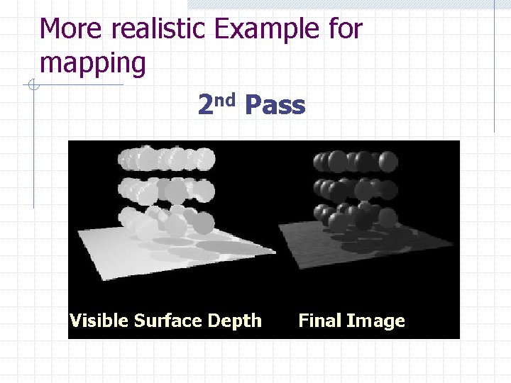 More realistic Example for mapping 2 nd Pass 