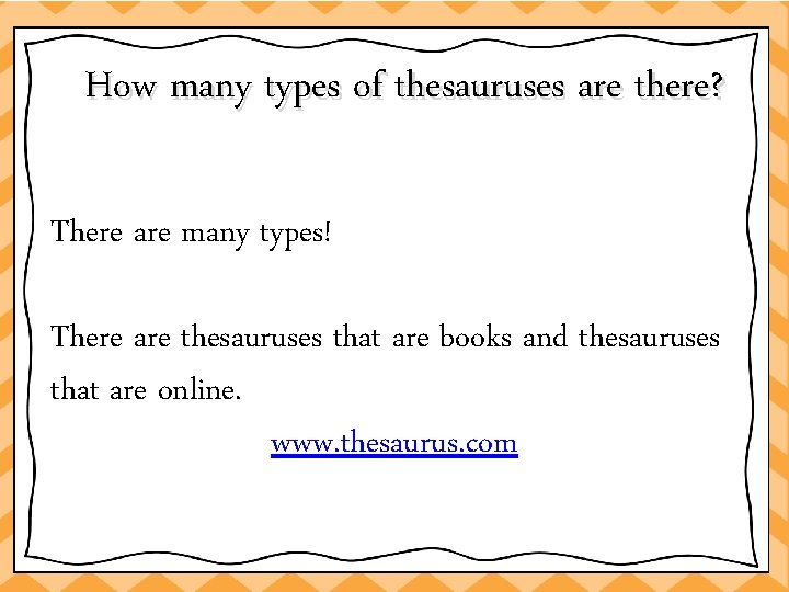 How many types of thesauruses are there? There are many types! There are thesauruses