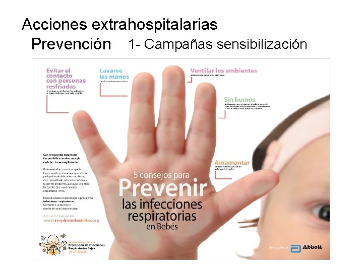 Acciones extrahospitalarias Prevención 1 - Campañas sensibilización 