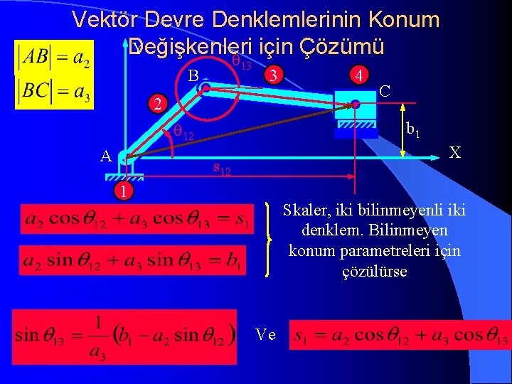 Vektör Devre Denklemlerinin Konum Y Değişkenleri için Çözümü q 13 B 3 2 q Vektör Devre Denklemlerinin Konum Y Değişkenleri için Çözümü q 13 B 3 2 q