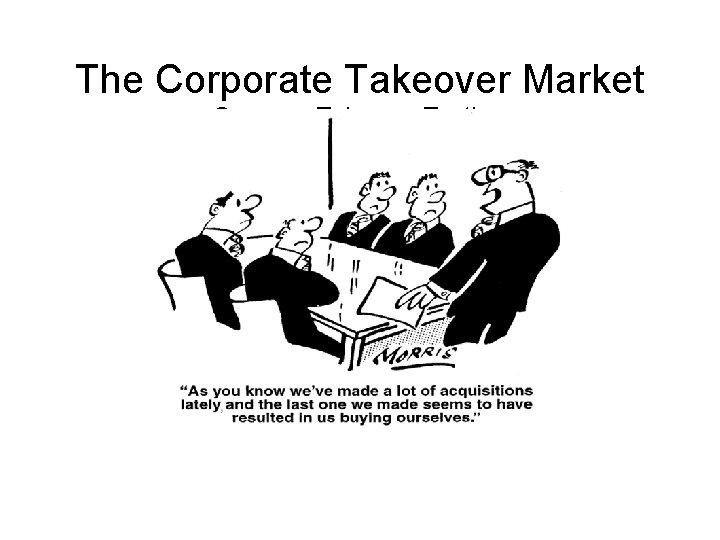 The Corporate Takeover Market Common Takeover Tactics, Takeover Defenses, and Corporate Governance 