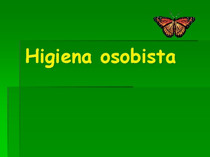 Higiena osobista 