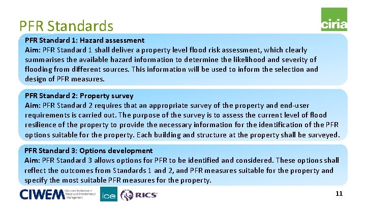 PFR Standards PFR Standard 1: Hazard assessment Aim: PFR Standard 1 shall deliver a PFR Standards PFR Standard 1: Hazard assessment Aim: PFR Standard 1 shall deliver a