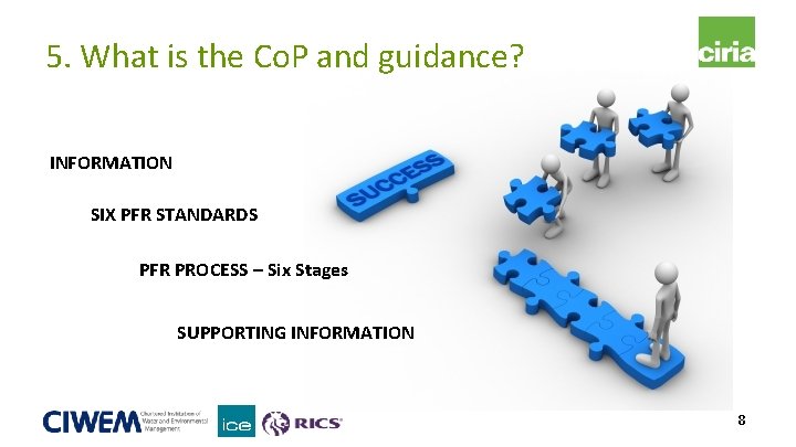 5. What is the Co. P and guidance? INFORMATION SIX PFR STANDARDS PFR PROCESS 5. What is the Co. P and guidance? INFORMATION SIX PFR STANDARDS PFR PROCESS