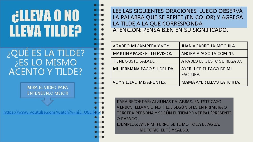 ¿LLEVA O NO LLEVA TILDE? ¿QUÉ ES LA TILDE? ¿ES LO MISMO ACENTO Y