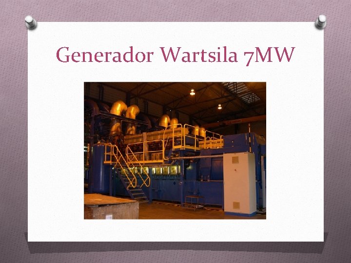 Generador Wartsila 7 MW 