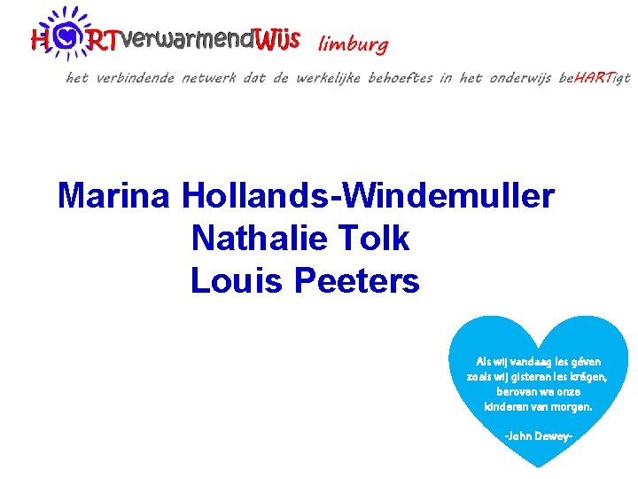 Marina Hollands-Windemuller Nathalie Tolk Louis Peeters Als wij vandaag les géven zoals wij gisteren