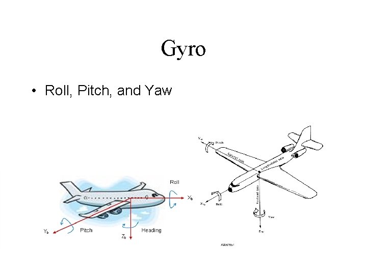 Gyro • Roll, Pitch, and Yaw 