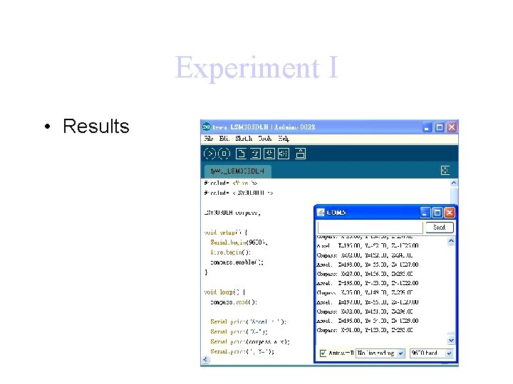 Experiment I • Results 