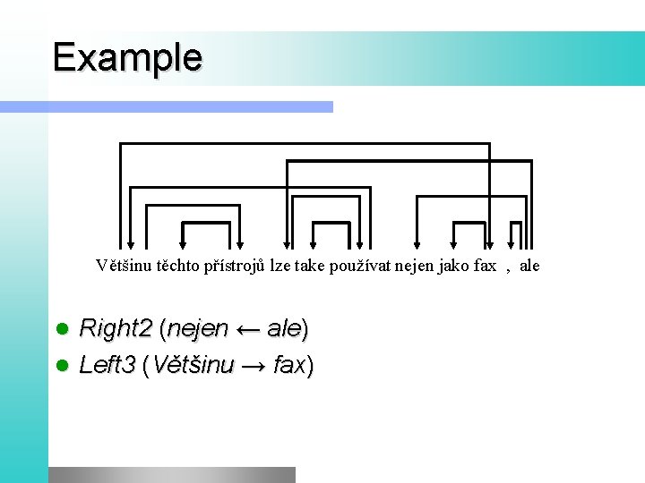 Example Většinu těchto přístrojů lze take používat nejen jako fax , ale Right 2