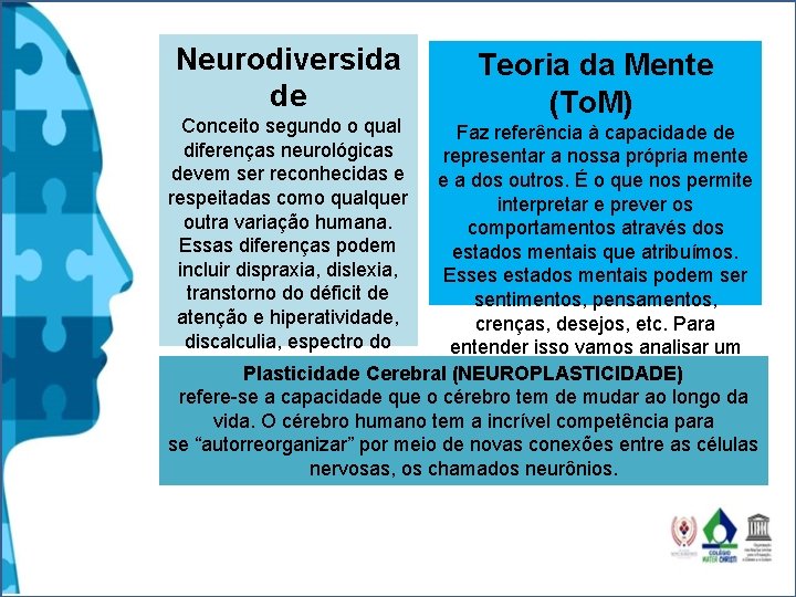 Neurodiversida de Teoria da Mente (To. M) Conceito segundo o qual Faz referência à Neurodiversida de Teoria da Mente (To. M) Conceito segundo o qual Faz referência à