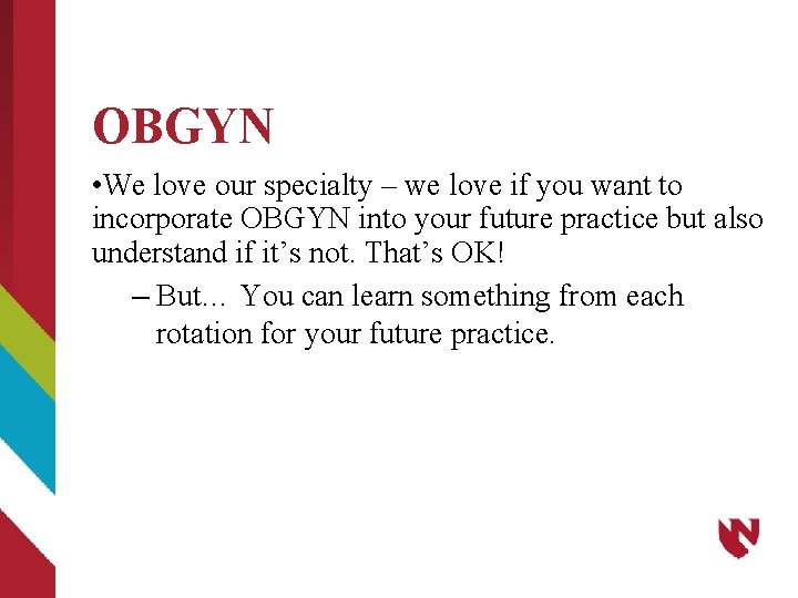 OBGyn Pearls A student guide Objectives General knowledge