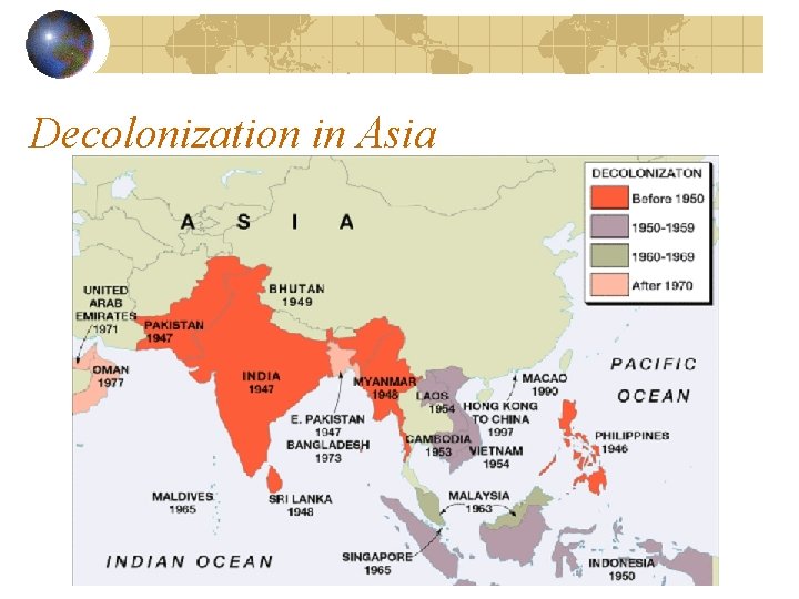 Decolonization in Asia 