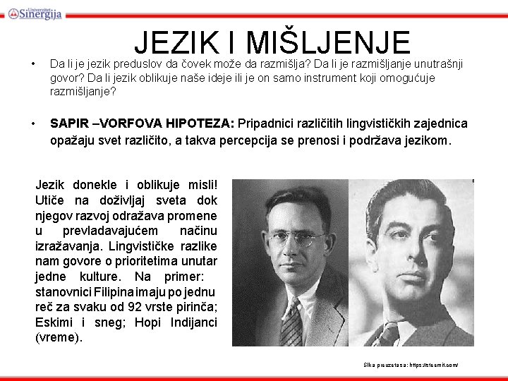 JEZIK I MIŠLJENJE • Da li je jezik preduslov da čovek može da razmišlja?