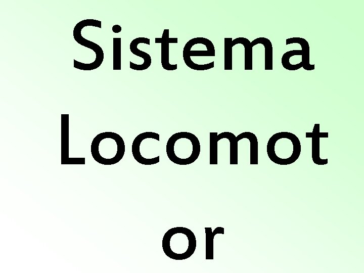 Sistema Locomot or Sistema Locomot or
