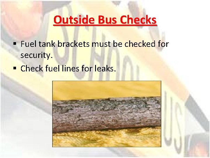 Manitoba School Bus PreTrip Inspection A Power Point