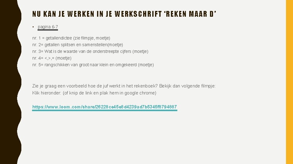 NU KAN JE WERKEN IN JE WERKSCHRIFT ‘REKEN MAAR D’ • pagina 6 -7