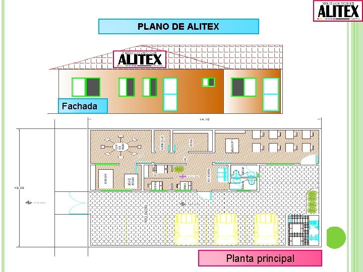 PLANO DE ALITEX Fachada Planta principal 
