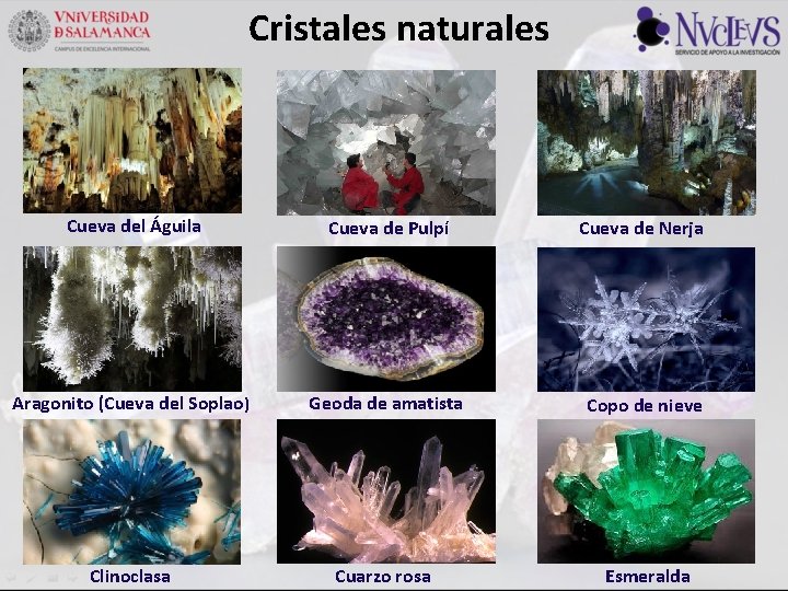 Cristales naturales Cueva del Águila Cueva de Pulpí Cueva de Nerja Aragonito (Cueva del