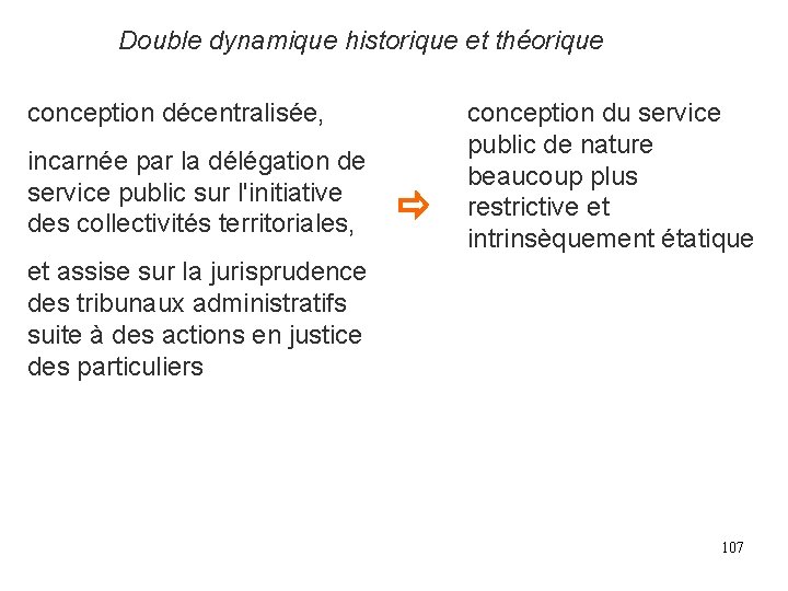 Double dynamique historique et théorique conception décentralisée, incarnée par la délégation de service public Double dynamique historique et théorique conception décentralisée, incarnée par la délégation de service public
