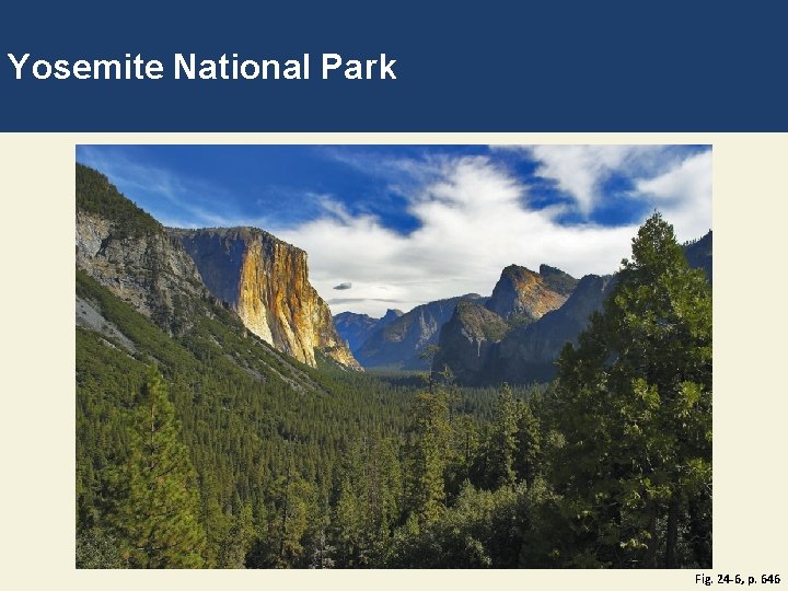 Yosemite National Park Fig. 24 -6, p. 646 