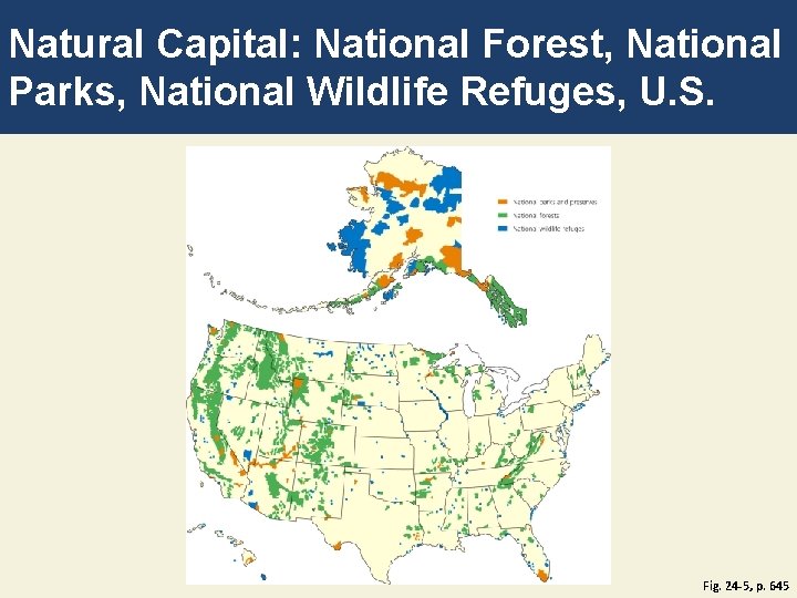 Natural Capital: National Forest, National Parks, National Wildlife Refuges, U. S. Fig. 24 -5,