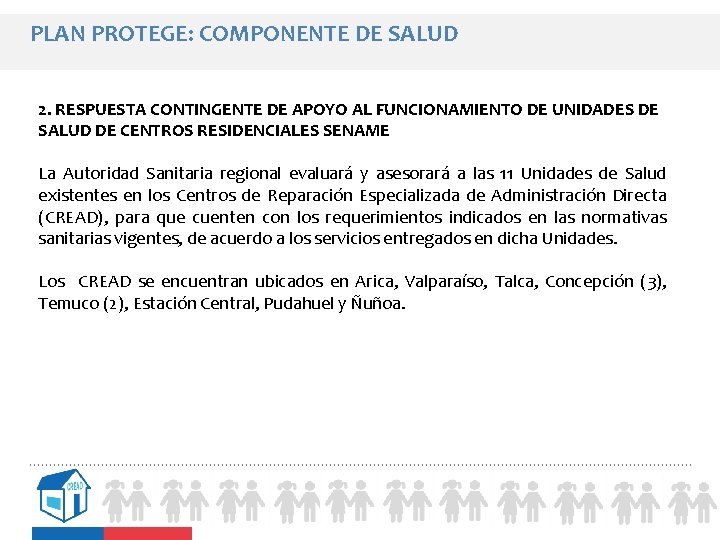 PLAN PROTEGE: COMPONENTE DE SALUD 2. RESPUESTA CONTINGENTE DE APOYO AL FUNCIONAMIENTO DE UNIDADES PLAN PROTEGE: COMPONENTE DE SALUD 2. RESPUESTA CONTINGENTE DE APOYO AL FUNCIONAMIENTO DE UNIDADES