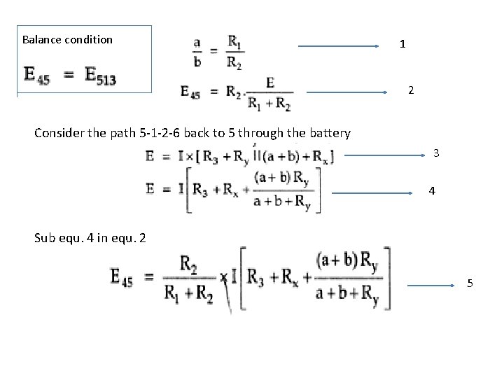 Balance condition 1 2 Consider the path 5 -1 -2 -6 back to 5