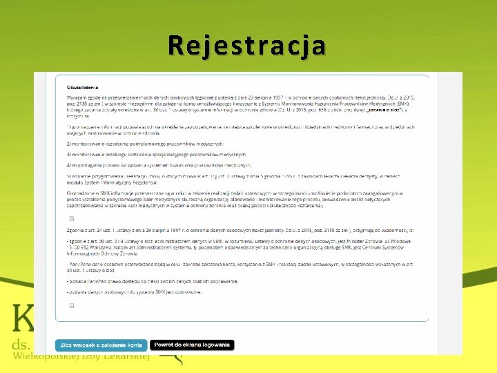 Rejestracja 