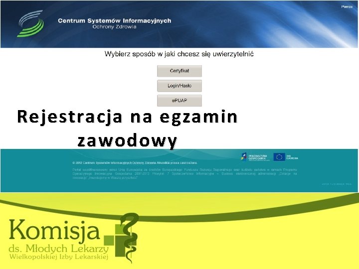 Rejestracja na egzamin zawodowy 