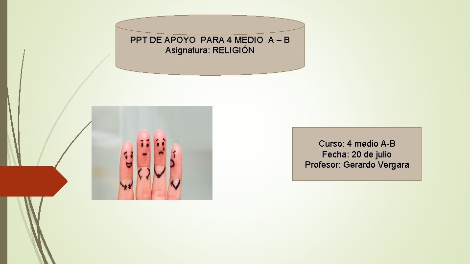 PPT DE APOYO PARA 4 MEDIO A – B Asignatura: RELIGIÓN Curso: 4 medio