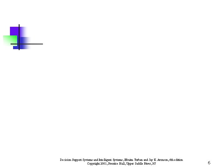Decision Support Systems and Intelligent Systems, Efraim Turban and Jay E. Aronson, 6 th Decision Support Systems and Intelligent Systems, Efraim Turban and Jay E. Aronson, 6 th