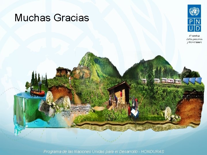 Muchas Gracias Programa de las Naciones Unidas para el Desarrollo - HONDURAS 
