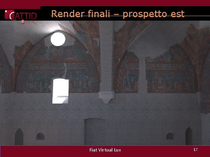 Render finali – prospetto est Fiat Virtual Lux 17 