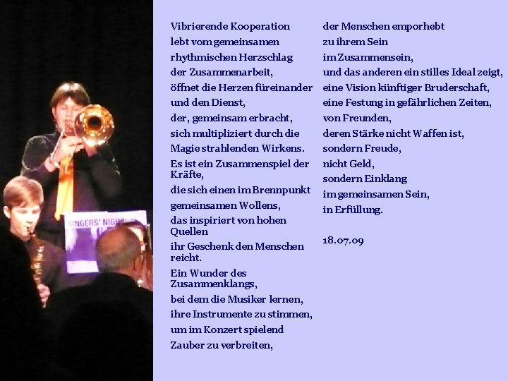 Vibrierende Kooperation der Menschen emporhebt lebt vom gemeinsamen zu ihrem Sein rhythmischen Herzschlag im Vibrierende Kooperation der Menschen emporhebt lebt vom gemeinsamen zu ihrem Sein rhythmischen Herzschlag im