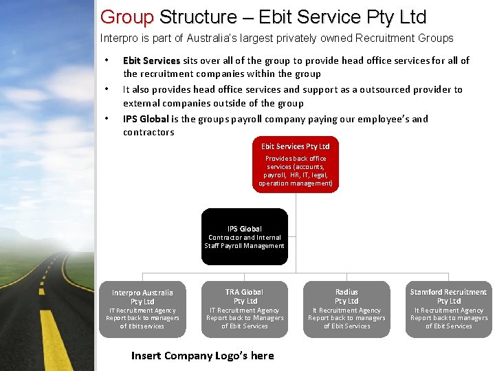 Group Structure – Ebit Service Pty Ltd Interpro is part of Australia’s largest privately