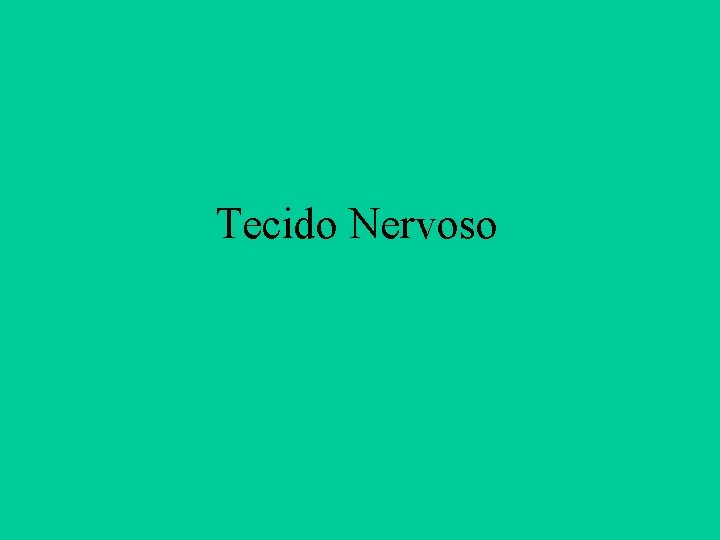 Tecido Nervoso 