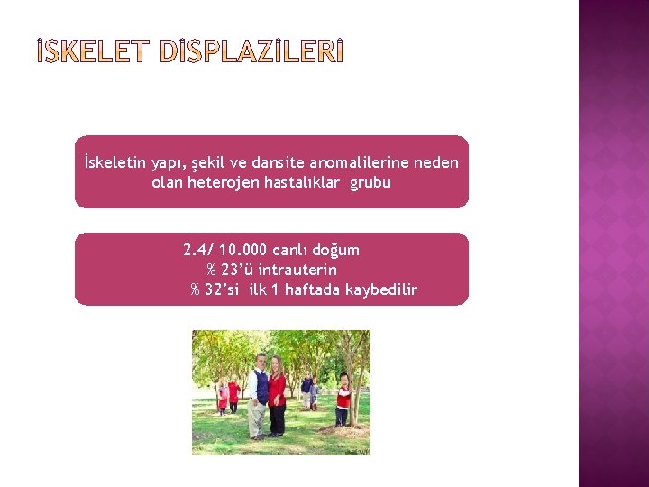 İskeletin yapı, şekil ve dansite anomalilerine neden olan heterojen hastalıklar grubu 2. 4/ 10.