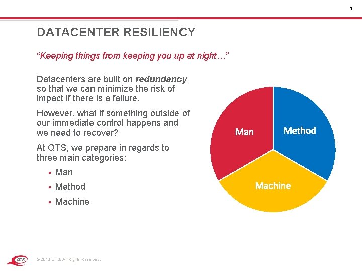 3 DATACENTER RESILIENCY “Keeping things from keeping you up at night…” Datacenters are built 3 DATACENTER RESILIENCY “Keeping things from keeping you up at night…” Datacenters are built