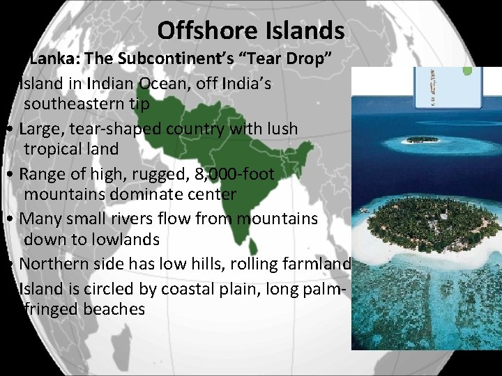 Offshore Islands Sri Lanka: The Subcontinent’s “Tear Drop” • Island in Indian Ocean, off