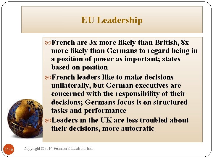 EU Leadership French are 3 x more likely than British, 8 x more likely