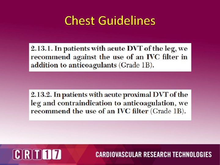 Chest Guidelines 