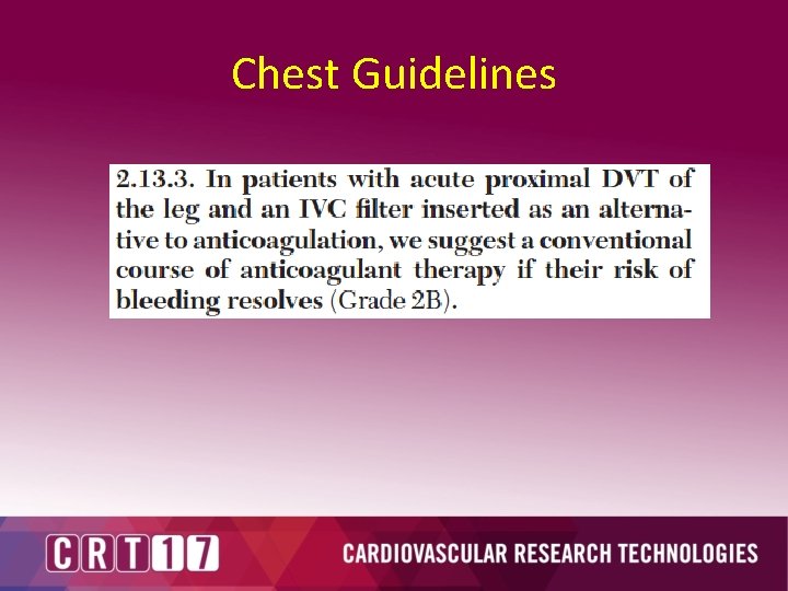 Chest Guidelines 