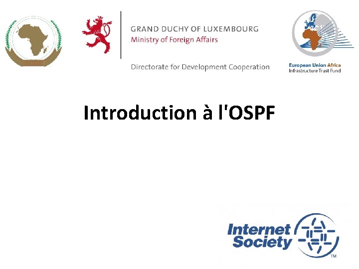 Introduction à l'OSPF 1 