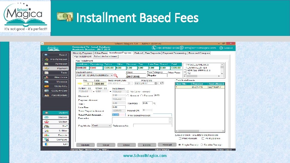 Installment Based Fees www. School. Magica. com 