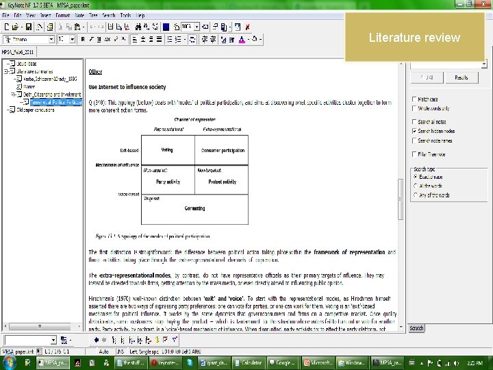 Literature review 