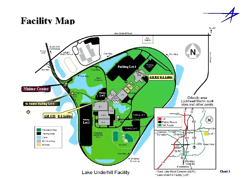 Facility Map Parking Lot 6 LM EIS E-8 Lobby Visitor Center Parking Lot 1